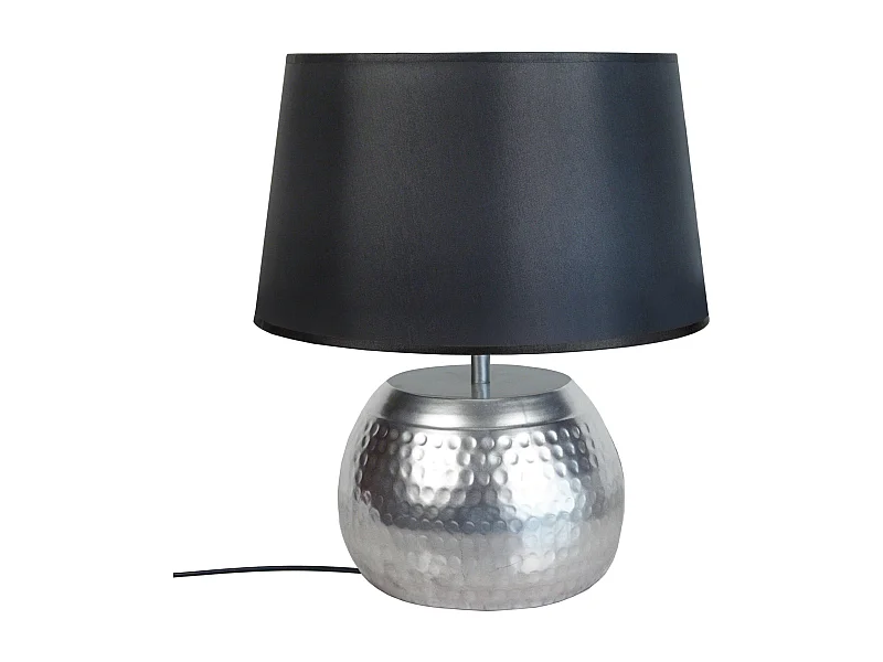 Lampe de Chevet TOSEL ,métal,Chrome,H37xD30xP30cm