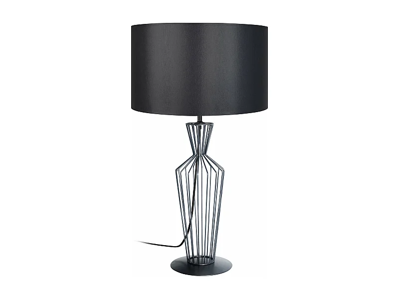 Lampe de salon filaire métal  anthracite 66 cm.