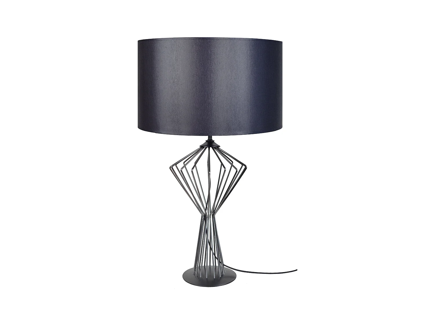 Lampe de salon filaire métal  anthracite 68 cm.