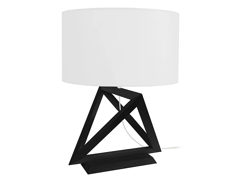 Abajur TOSEL BOIS CONE lâmpada decorativa cônico cobre D11 x  H18,5  cm