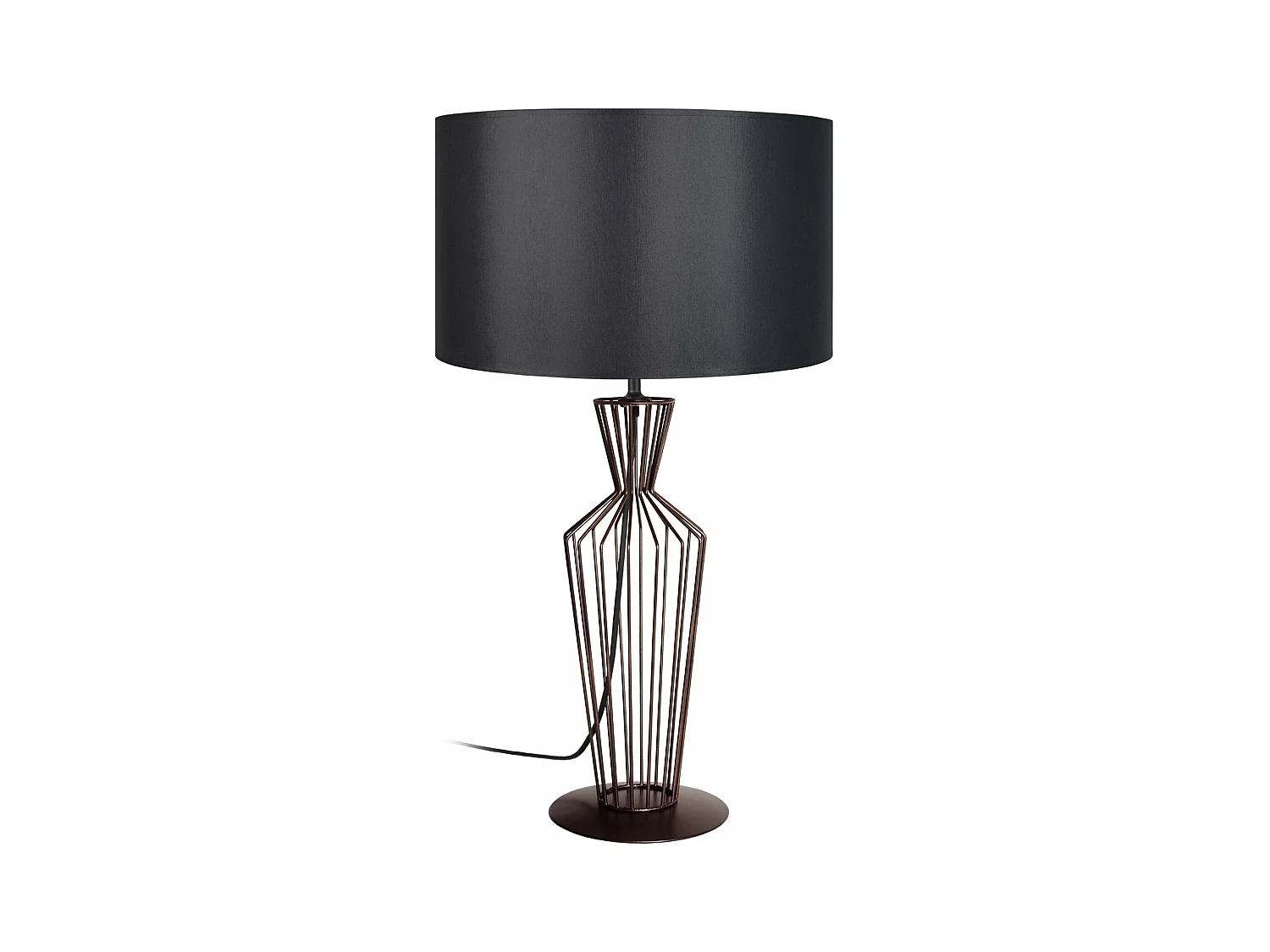 Lampe de salon filaire métal  bronze 66 cm.