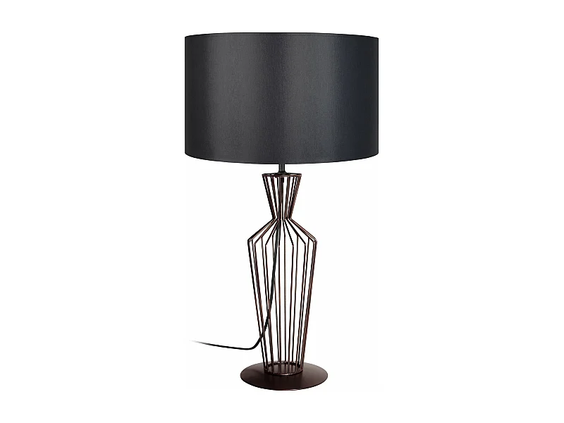 Lampe de salon filaire métal  bronze 66 cm.