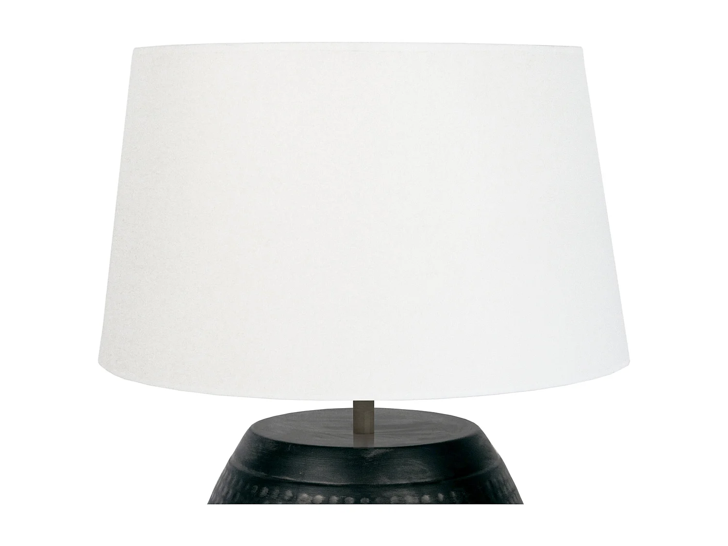 Candeeiro de mesa TOSEL TRIDENT B tecido certo laranja D30 x  H62  cm