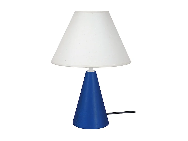 Lámpara de noche TOSEL ,madera,Azul ,A32xD22xP22cm