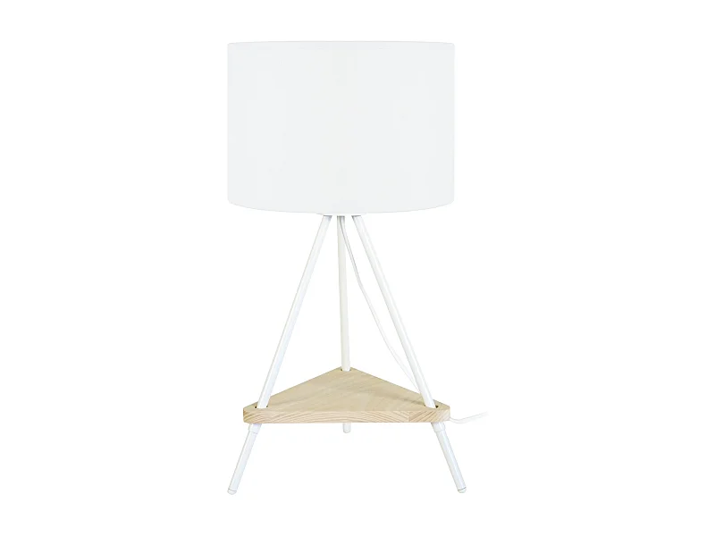 Candeeiro de sala TOSEL SVALBARD BIG tecido cilindro roxo D35 x  H53  cm