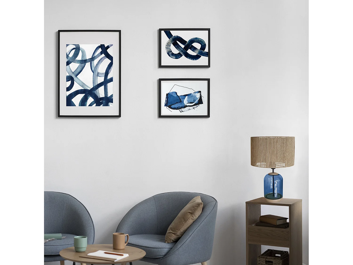 Cabndeeiro de escritório TOSEL HIPATIA metal articulado preto D13 x  H31  cm