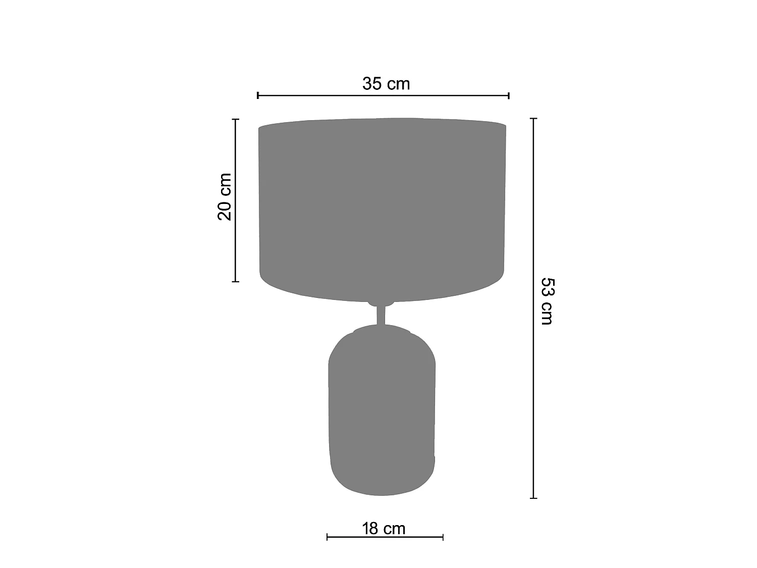 Lampe de Salon TOSEL ,bois,verre,naturel,H 53xD35xP 35cm