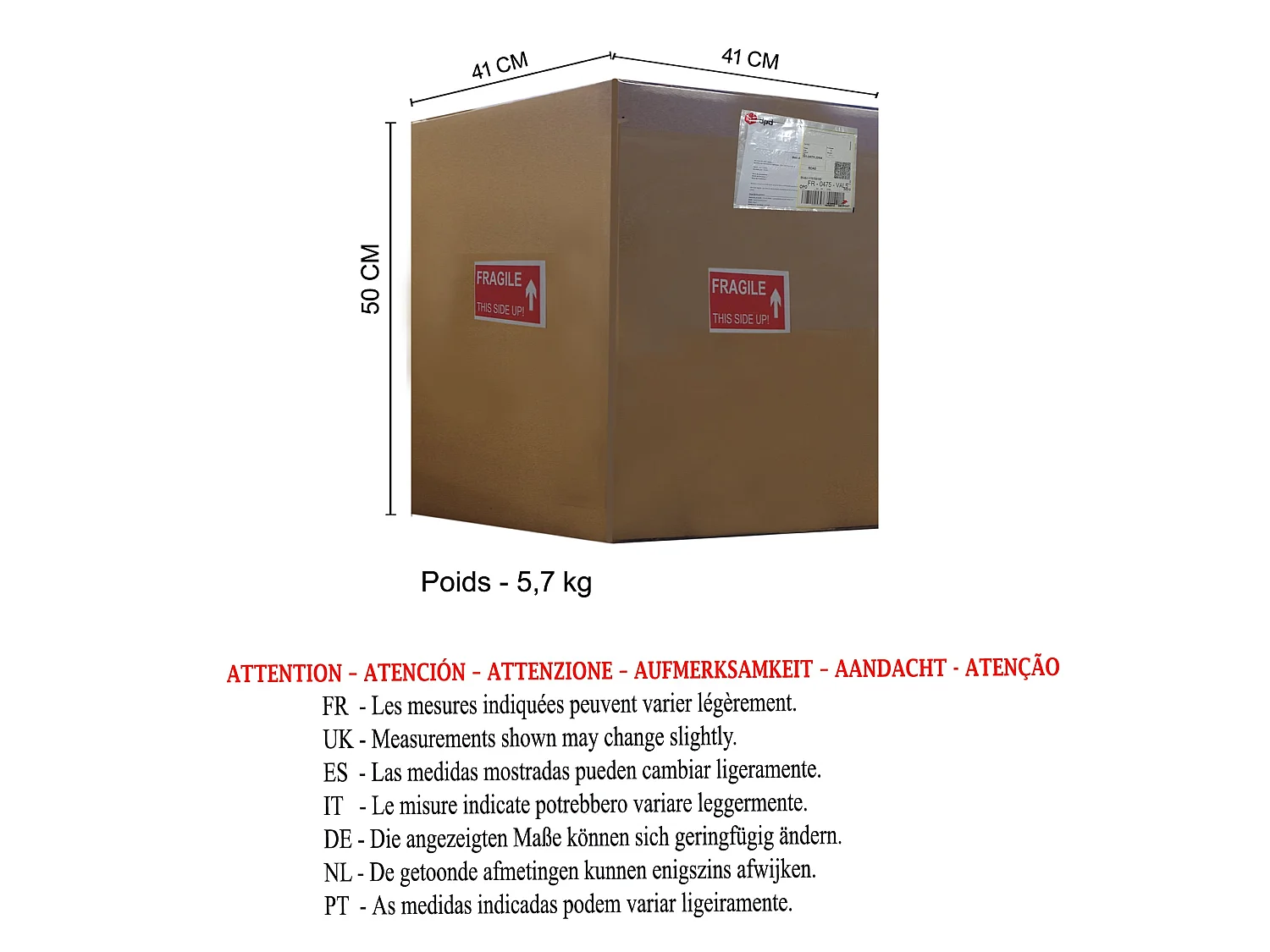 Cabndeeiro de escritório TOSEL HIPATIA metal articulado bronze D13 x  H31  cm