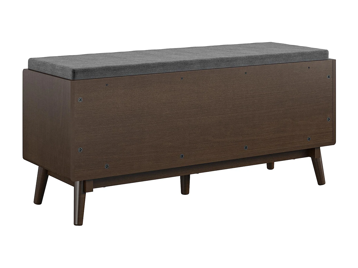 Brittany | Banc avec 4 compartiments en MDF marron