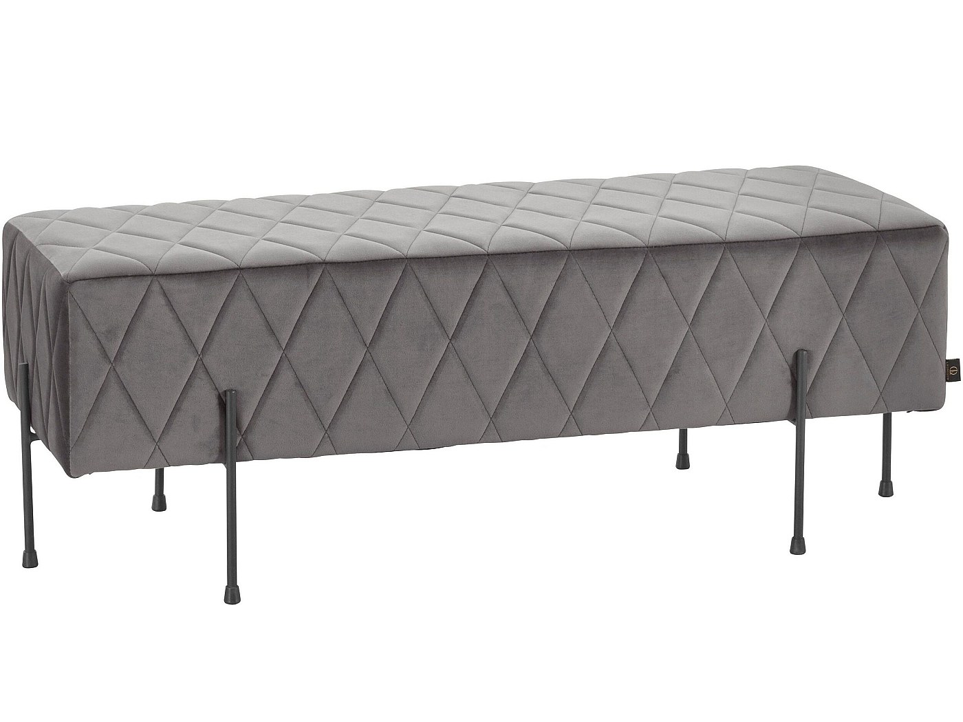 Panche imbottita 138 x 41 x 42 cm, velluto, panca letto, panca con
