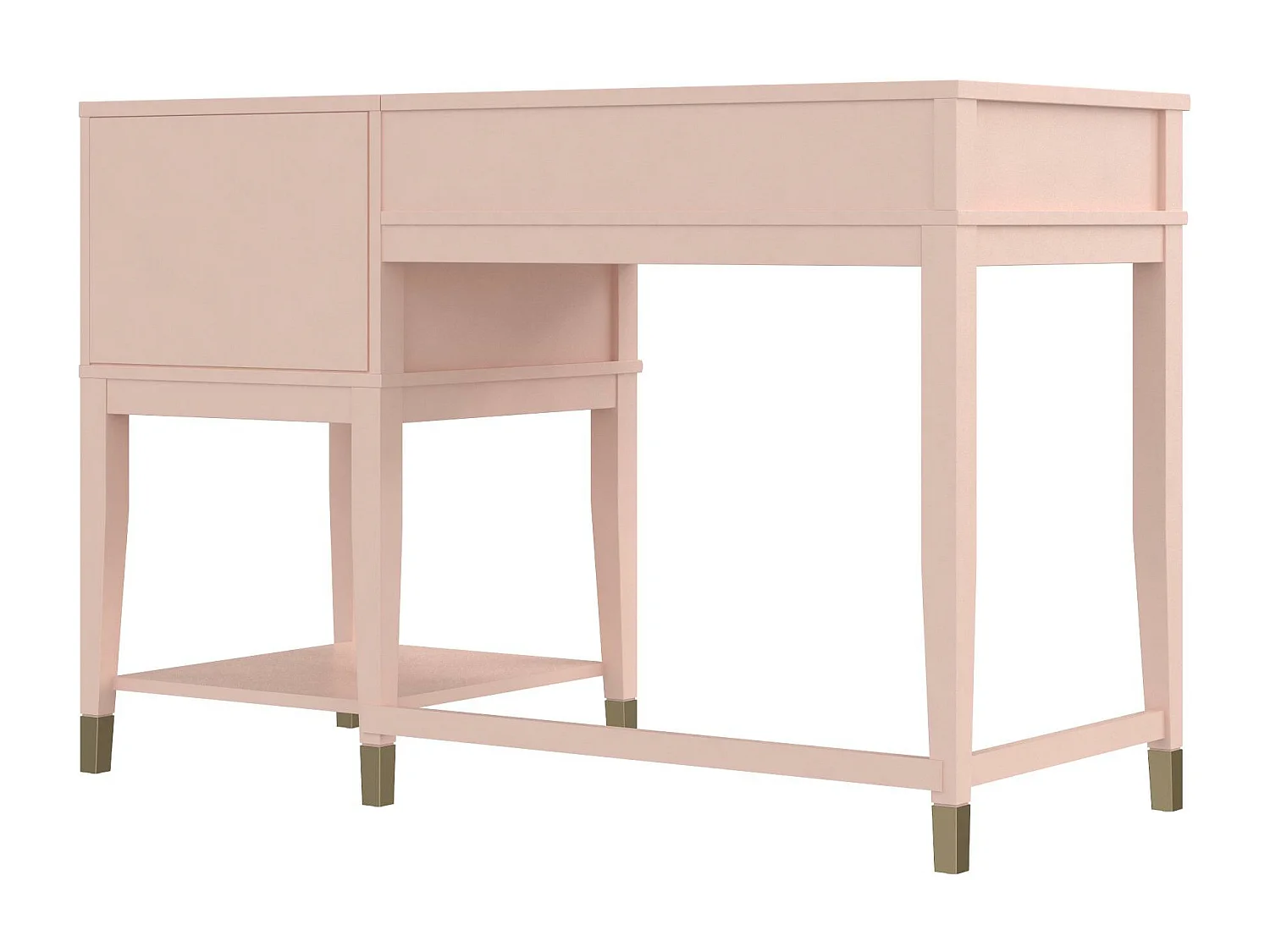 Mesa de ordenador con tapa elevable en MDF rosa