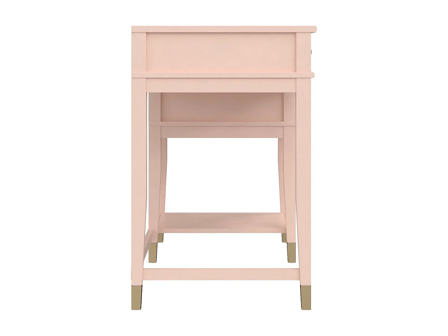 Mesa de ordenador con tapa elevable en MDF rosa