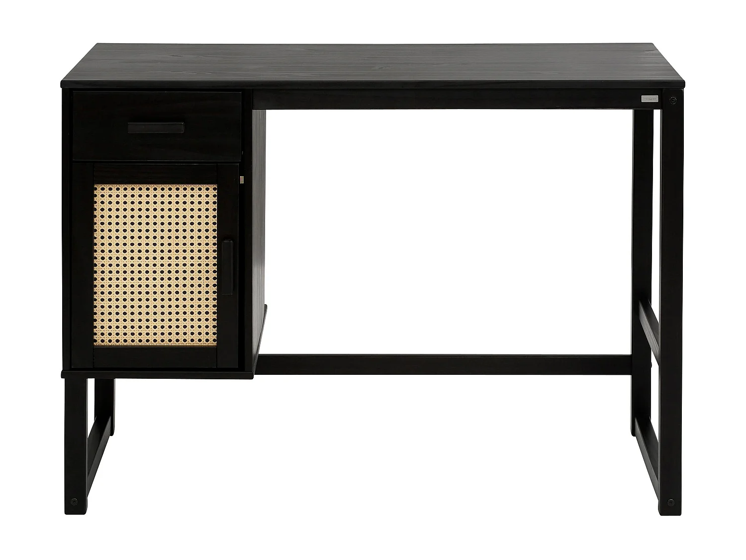 Selma-Vitrine met 1 lade en 2 deuren in Pine Grey en Stain Wax