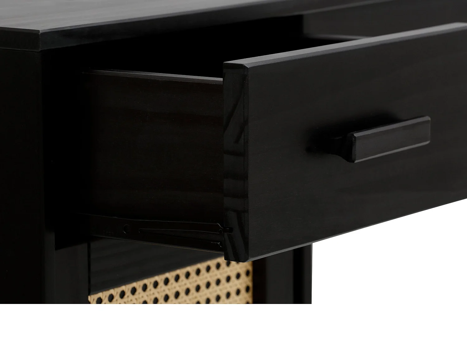 Selma-Vitrine met 1 lade en 2 deuren in Pine Grey en Stain Wax