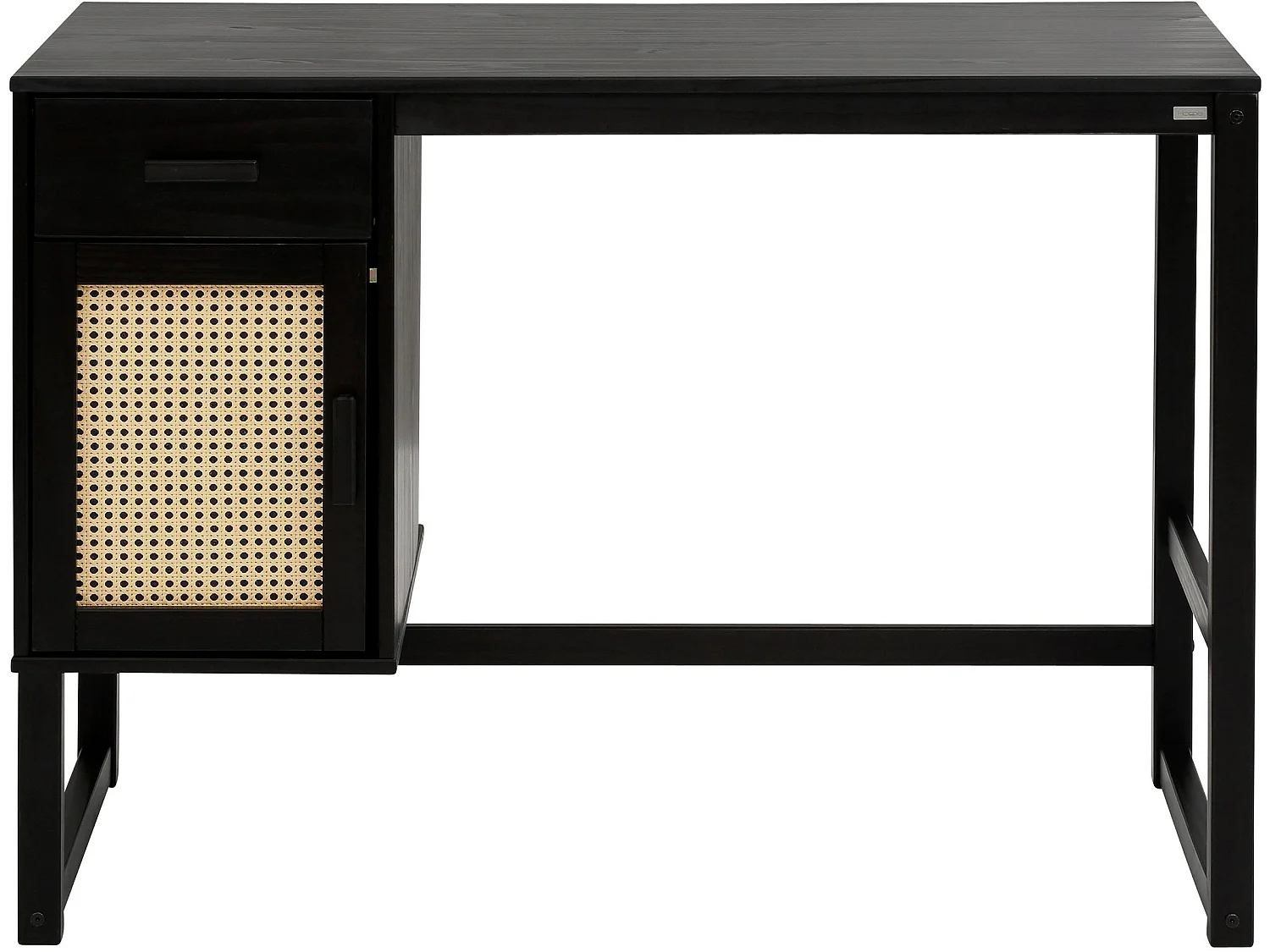 Selma-Vitrine met 1 lade en 2 deuren in Pine Grey en Stain Wax