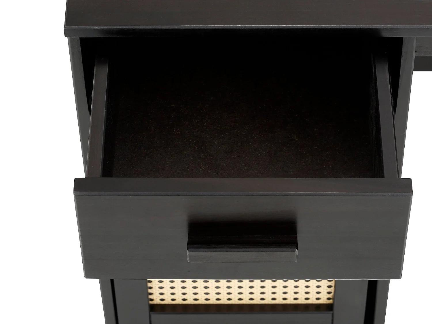 Selma-Vitrine met 1 lade en 2 deuren in Pine Grey en Stain Wax