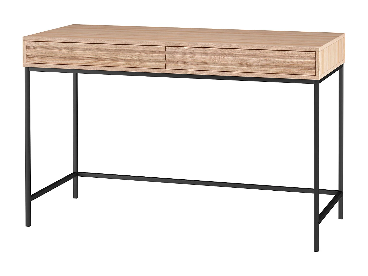 Escritorio con 2 cajones en aglomerado de roble