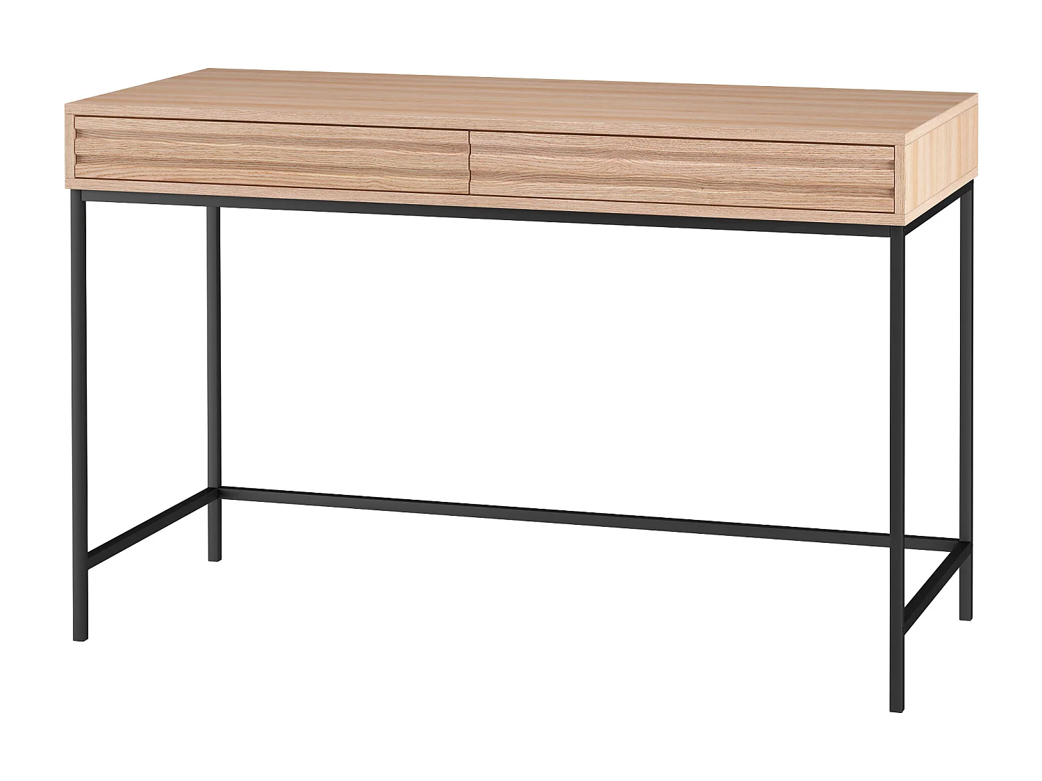 Escritorio con 2 cajones en aglomerado de roble