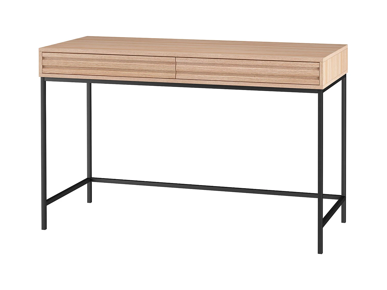 Celine | Bureau avec 2 tiroirs en effet chêne
