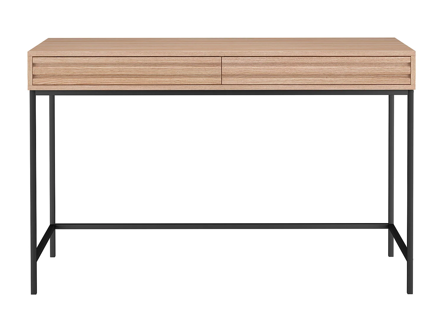 Celine | Bureau avec 2 tiroirs en effet chêne