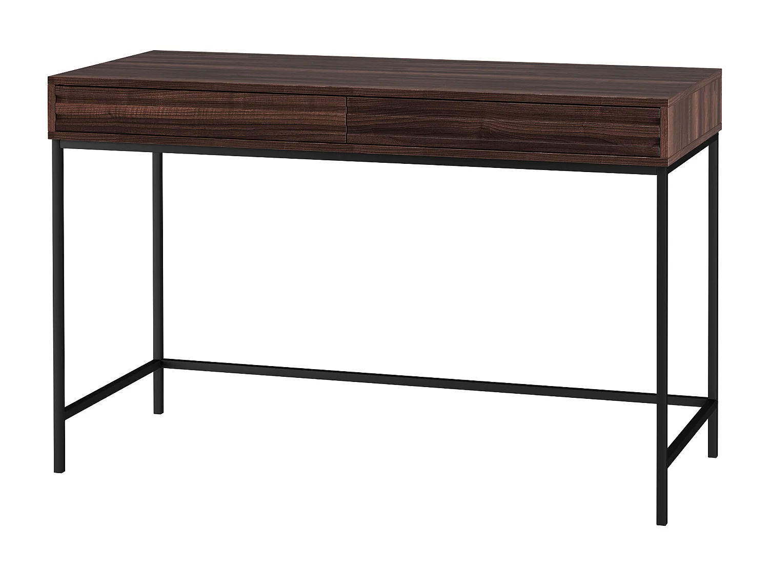 Secretária com 1 porta e 1 gaveta em pinho expresso e rotim