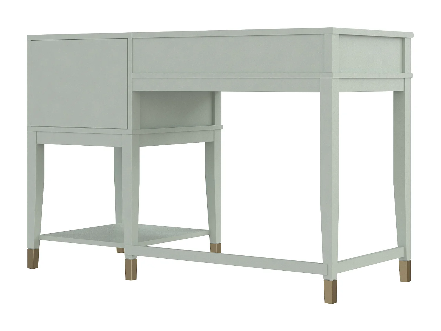 Mesa de ordenador con tapa elevable en MDF verde