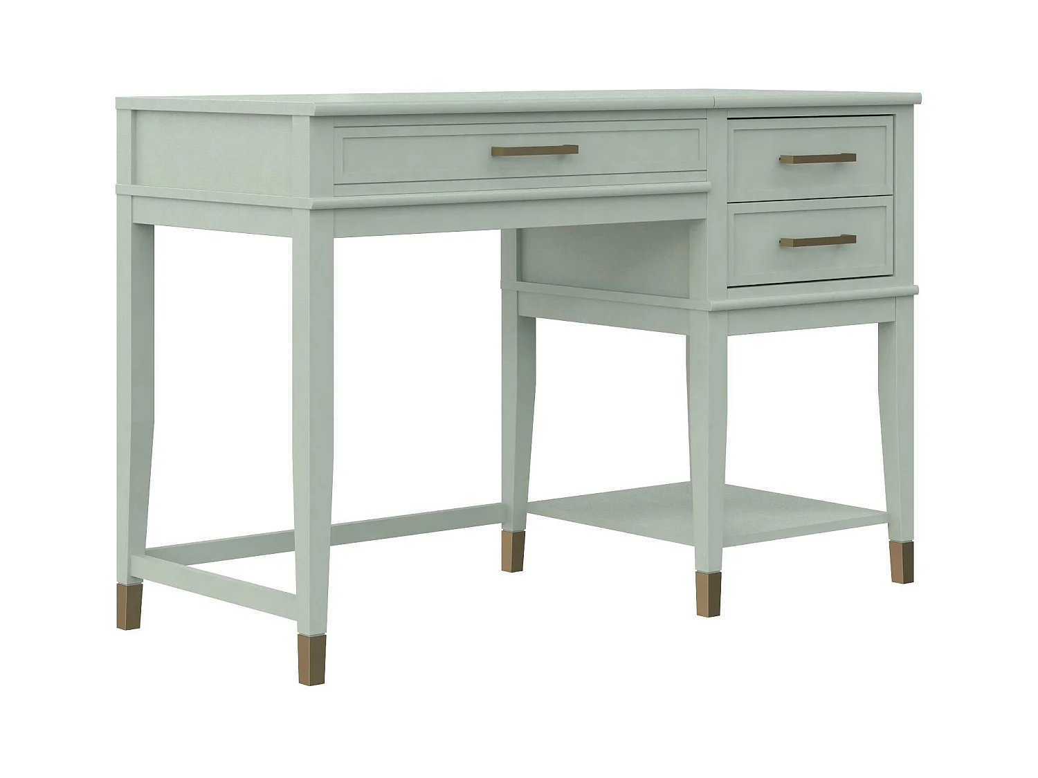 Westerleigh | Bureau d'ordinateur avec plateau relevable en MDF vert