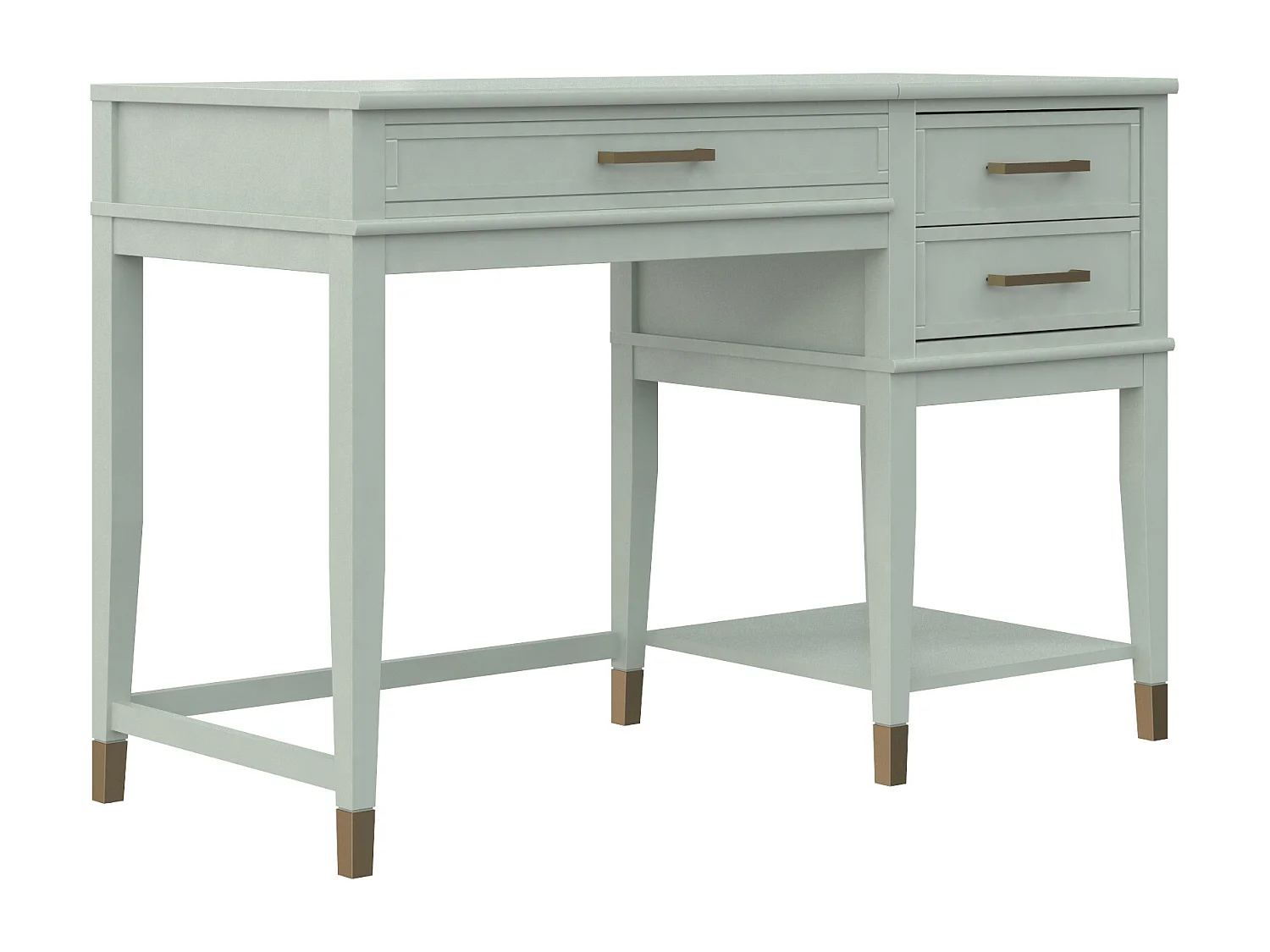 Westerleigh | Bureau d'ordinateur avec plateau relevable en MDF vert