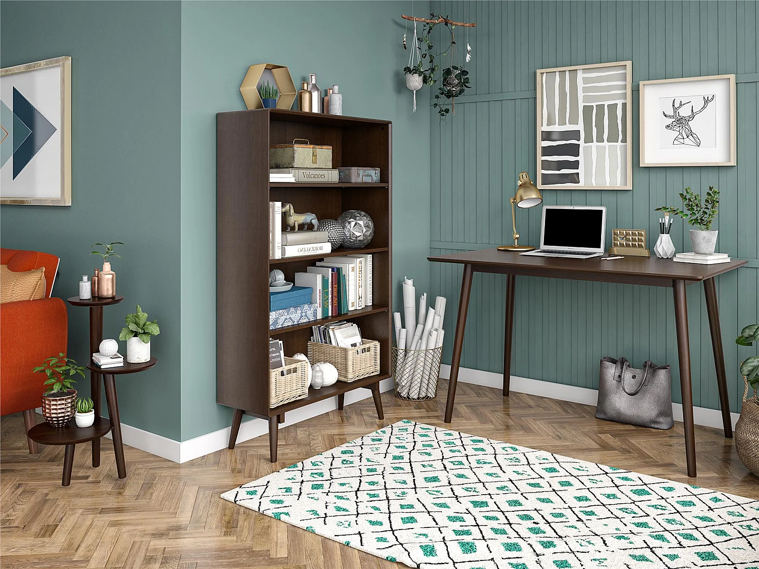 Brittany | Bureau en effet noyer