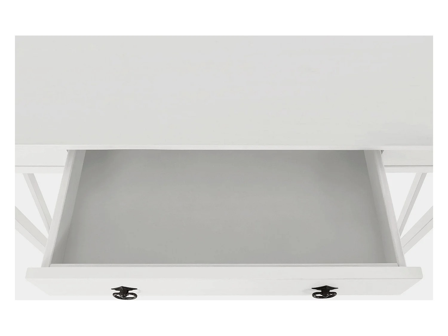 Titian | Secretária com 1 Gaveta em Pinho Branco