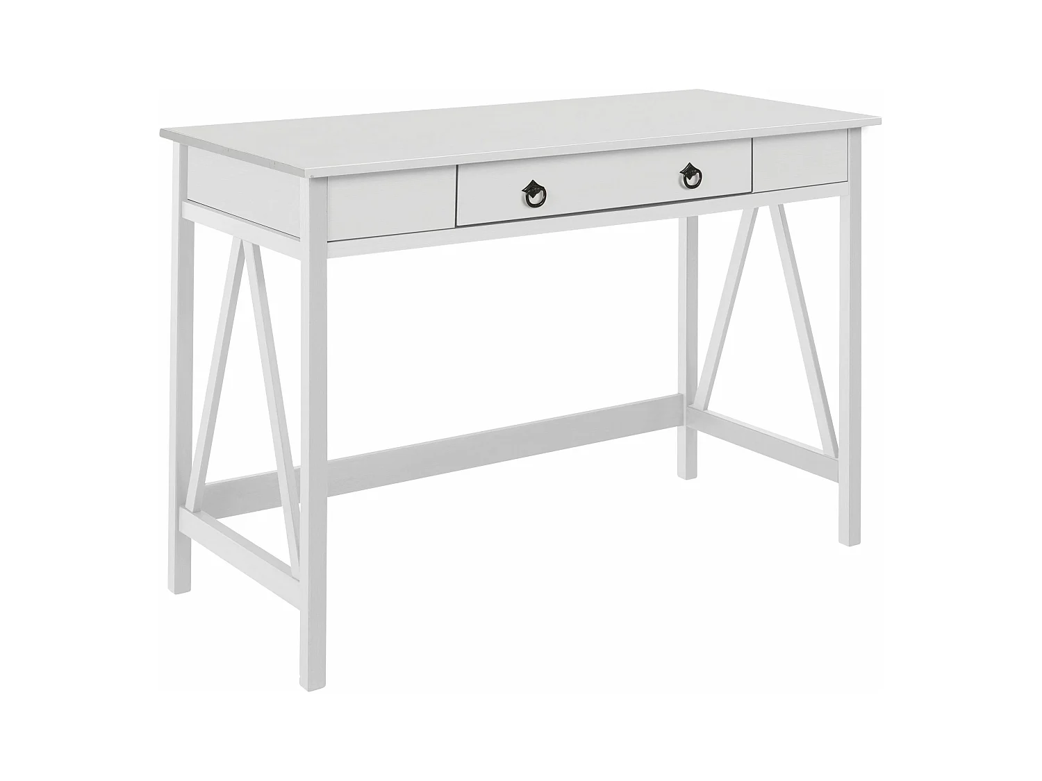 Titian | Secretária com 1 Gaveta em Pinho Branco