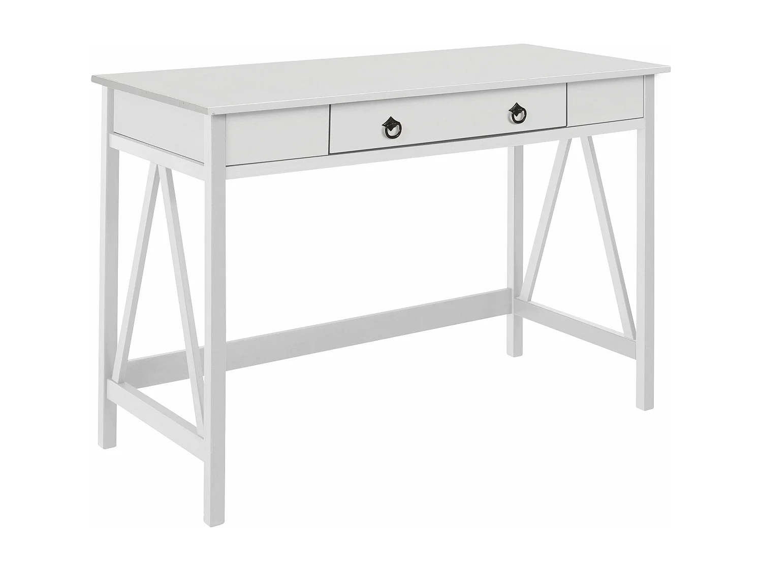 Titian | Bureau avec 1 tiroir en pin blanc