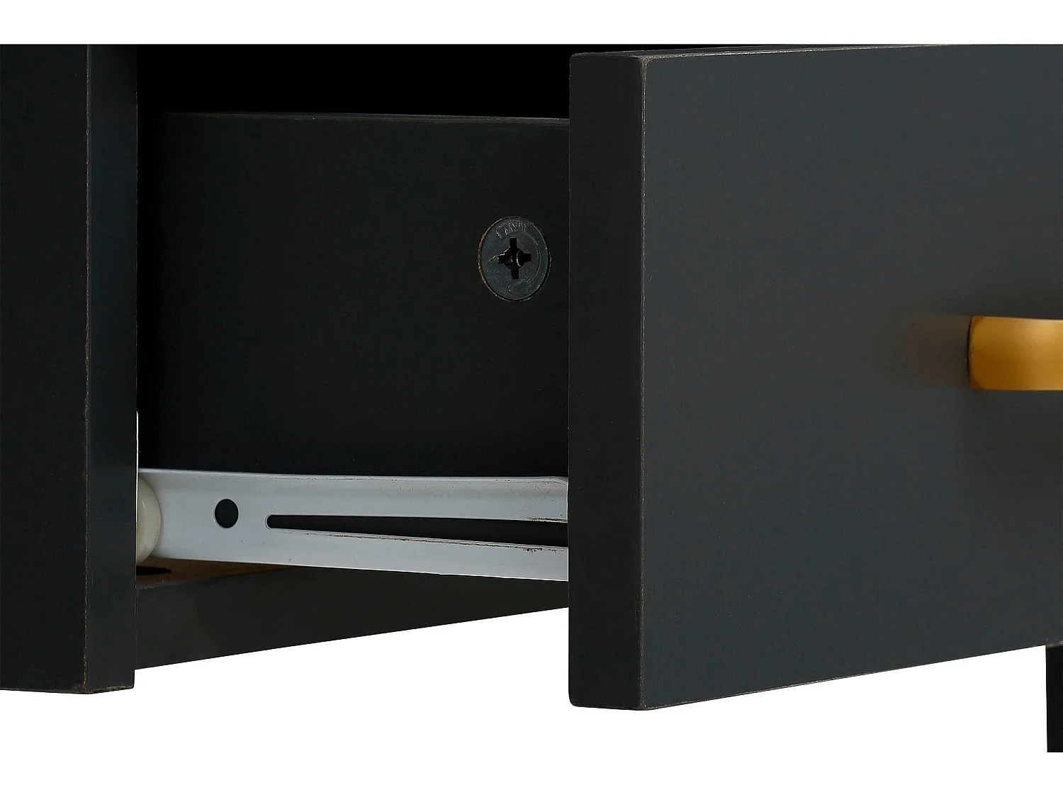 Marion | Bureau avec 2 tiroirs en MDF gris