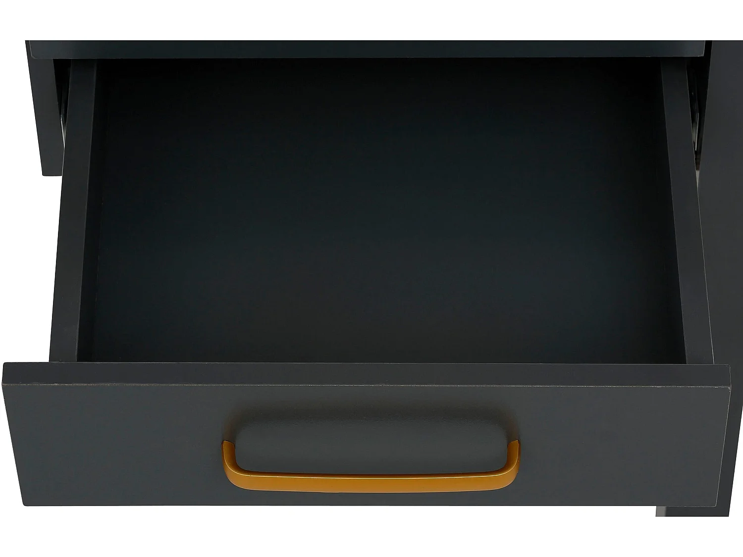 Marion | Bureau avec 2 tiroirs en MDF gris