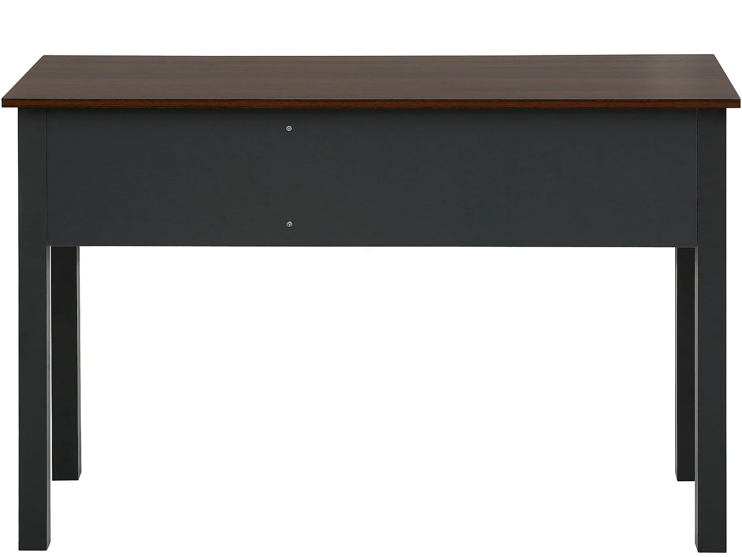 Schreibtisch mit 2 Schubladen in MDF, grau