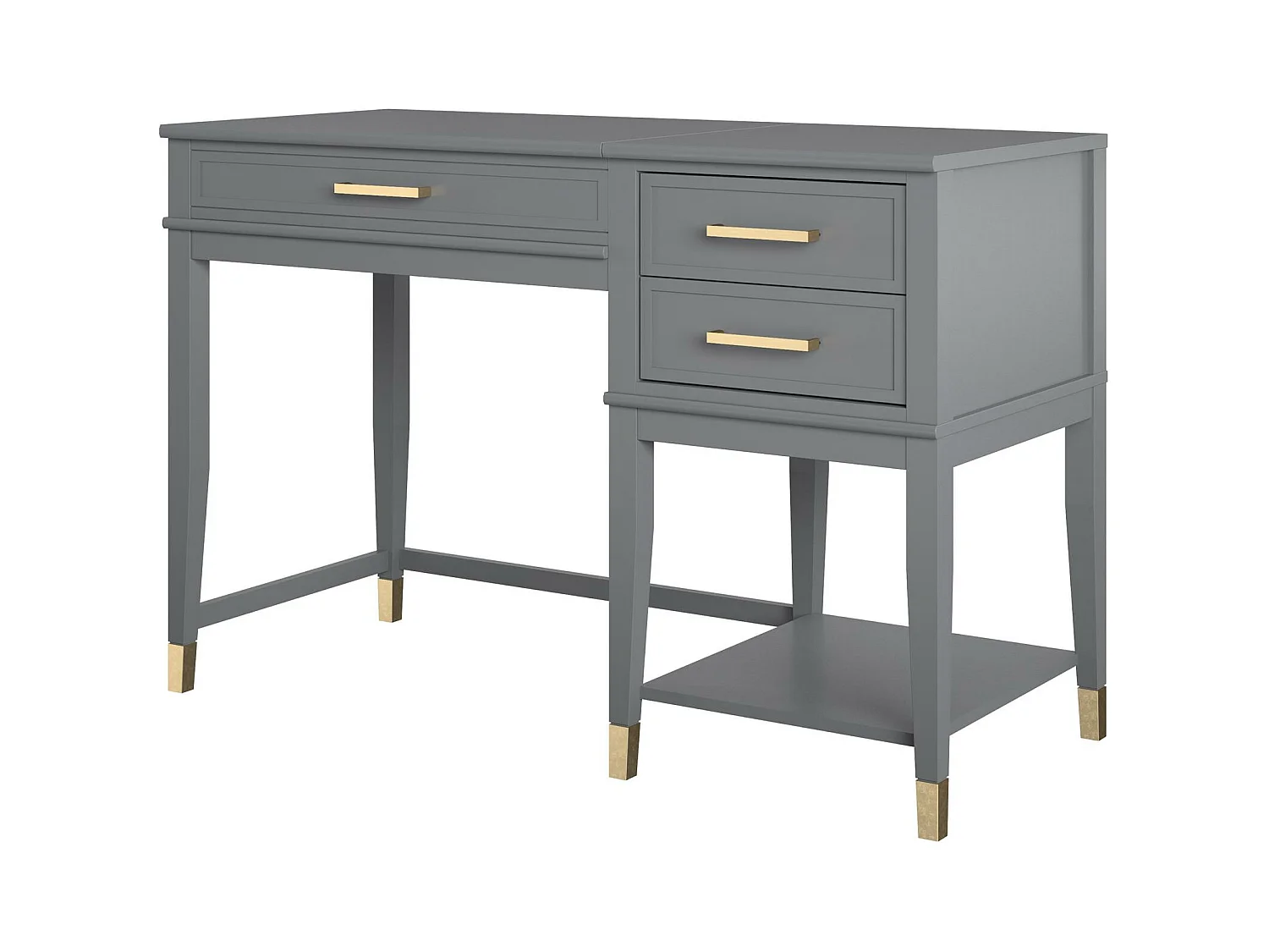 Westerleigh | Computerbureau met lift-top in MDF grafiet grijs