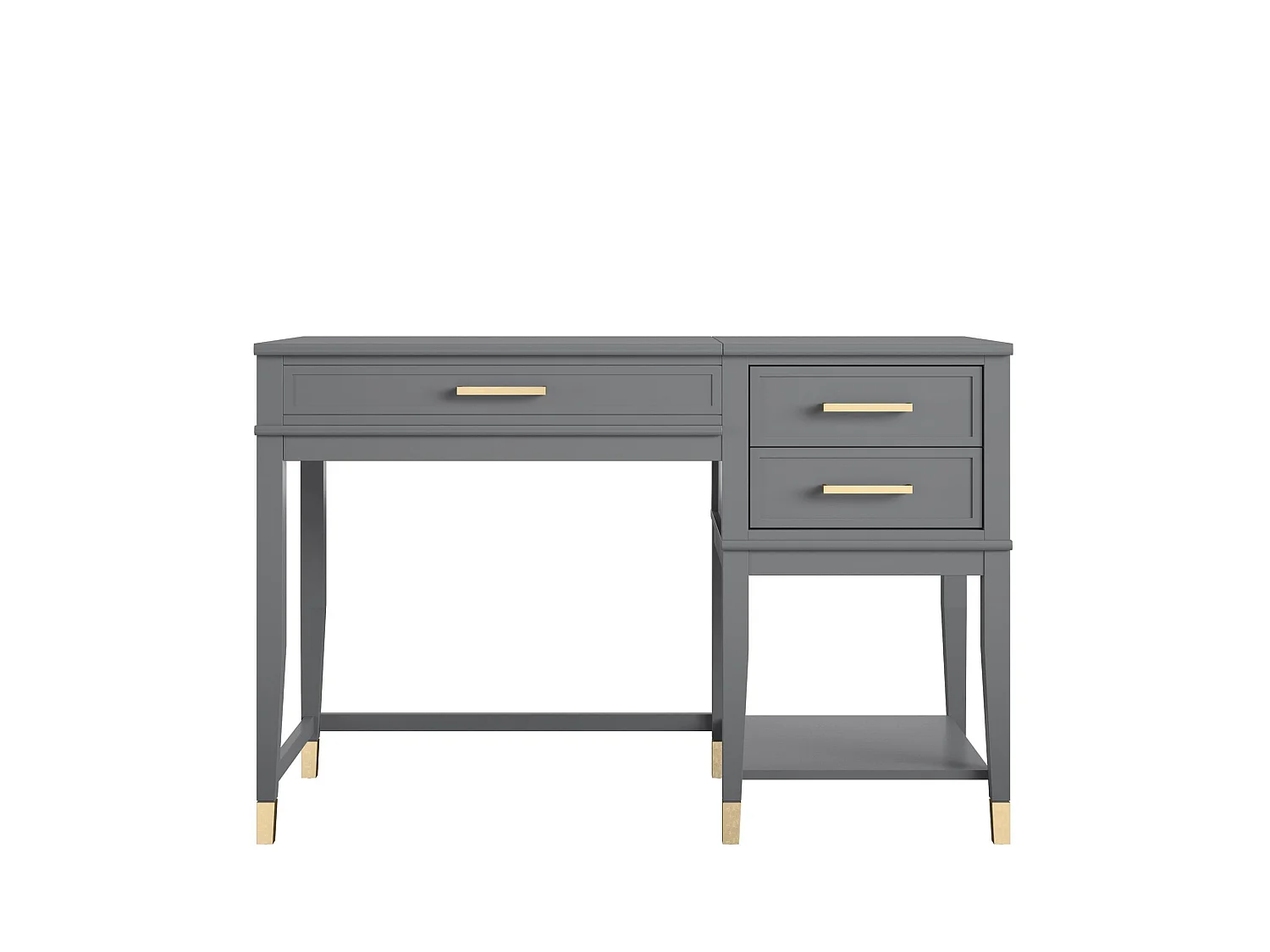 Westerleigh | Computerbureau met lift-top in MDF grafiet grijs
