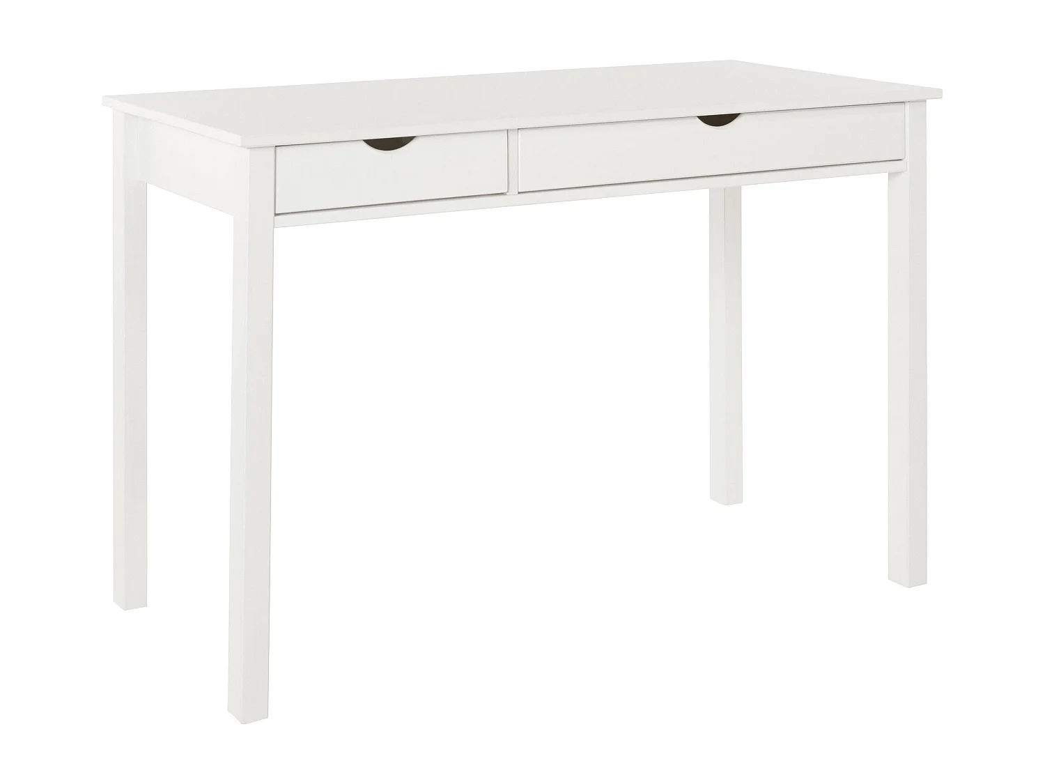 Gava | Secretária com 2 Gavetas em Pinho Branco