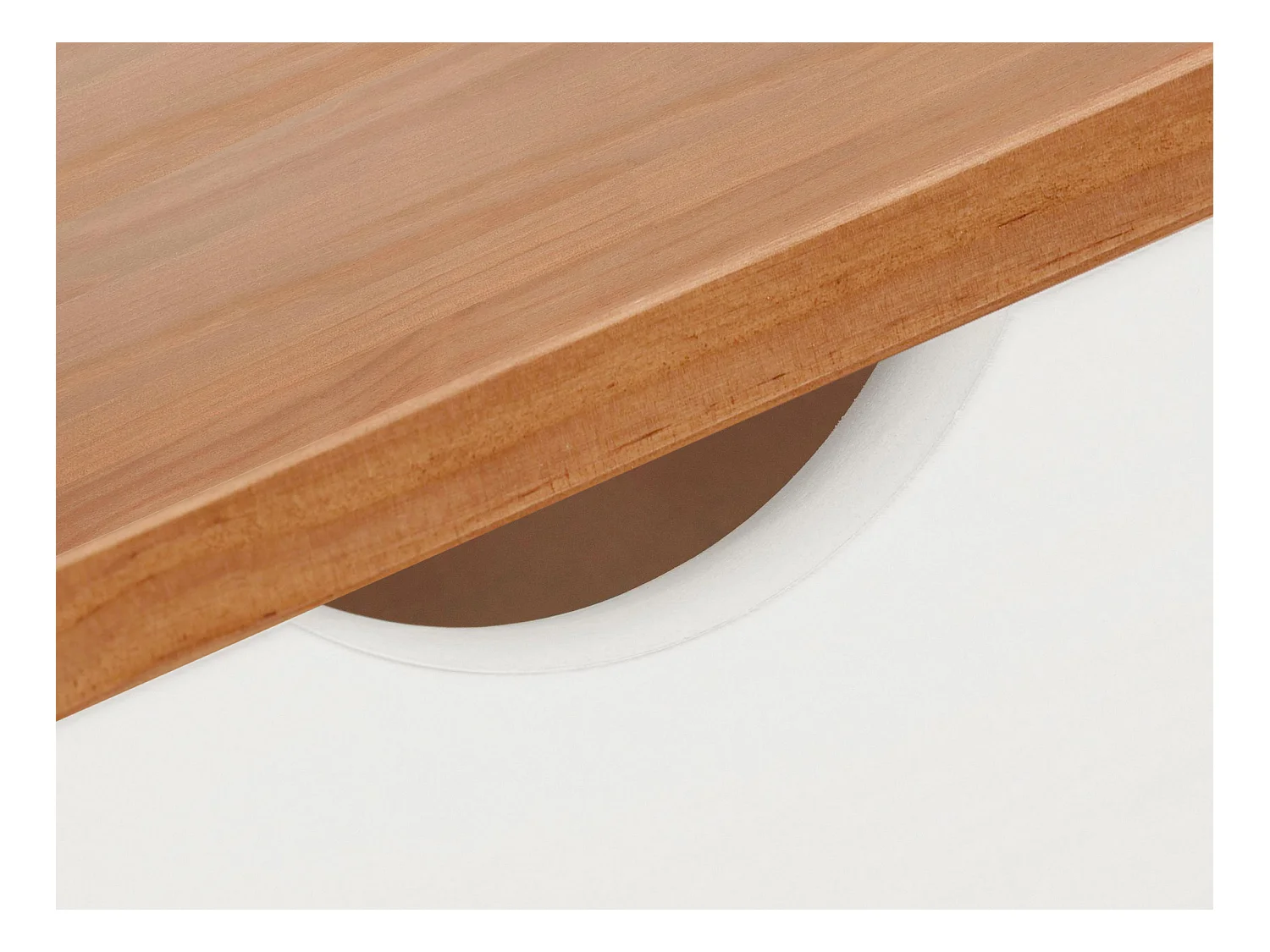 Gava | Bureau 2 tiroirs en pin blanc et nature