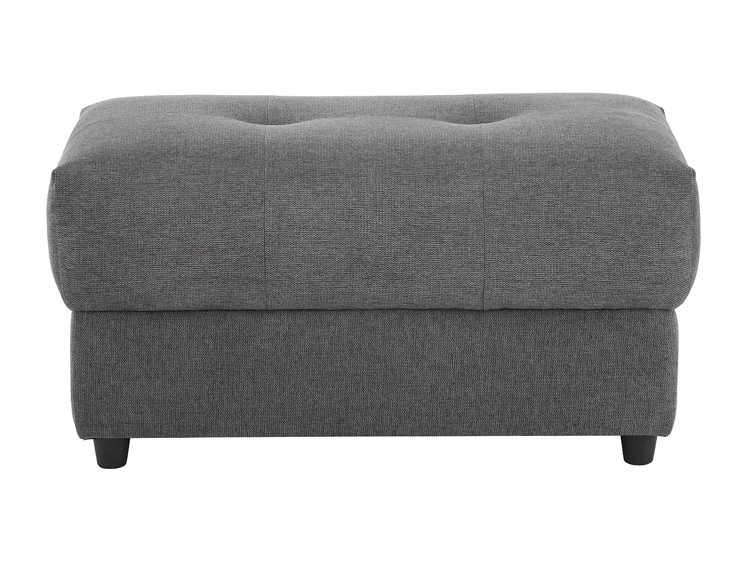 Puf tapizado en tejido antracita