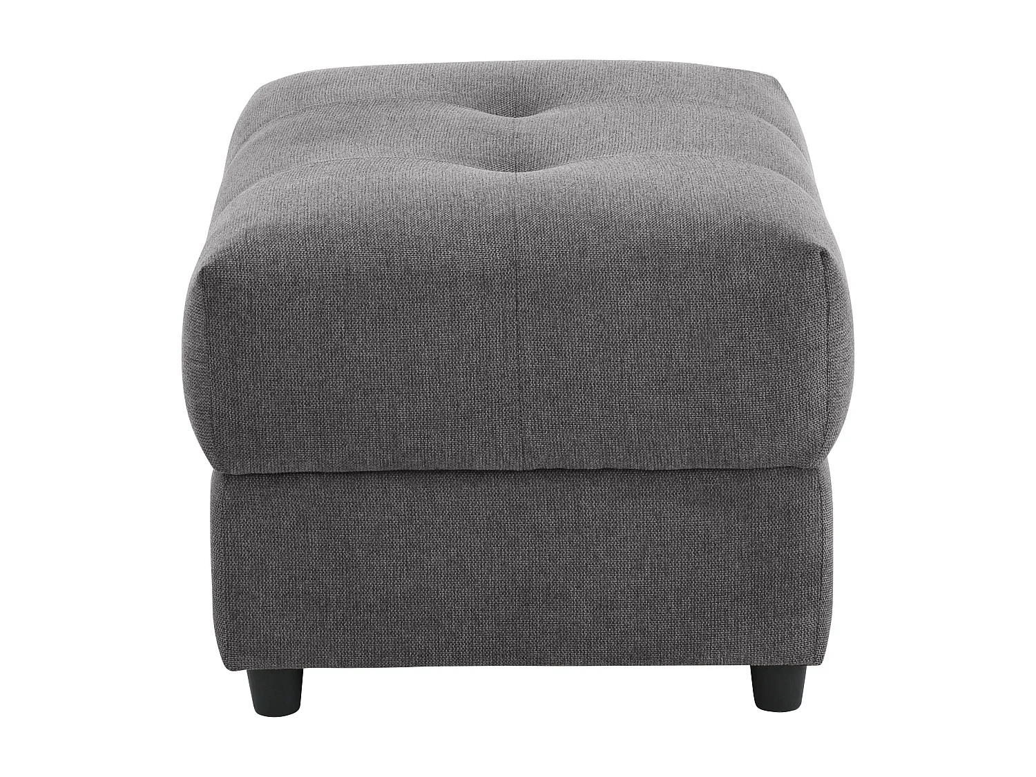 Puf tapizado en tejido antracita