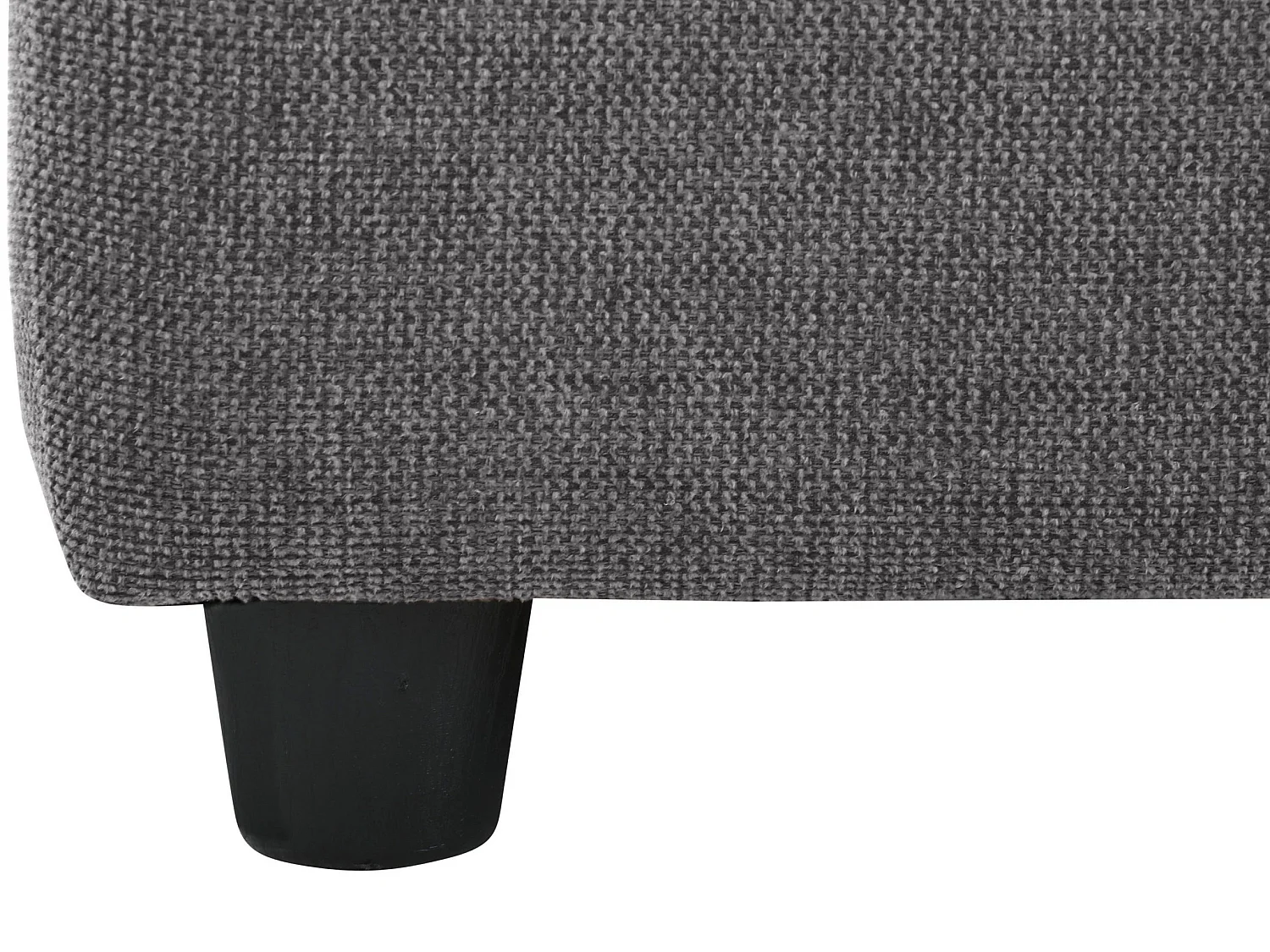 Puf tapizado en tejido antracita