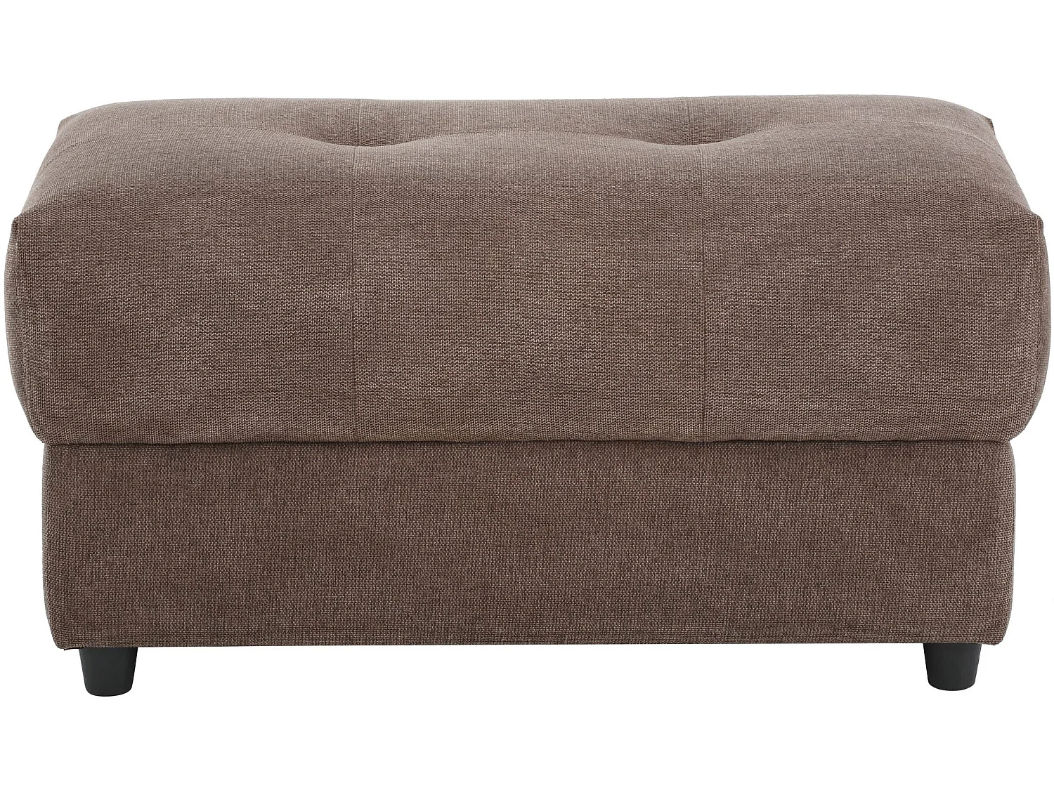 Tanaro | Pouf rembourré en tissu marron