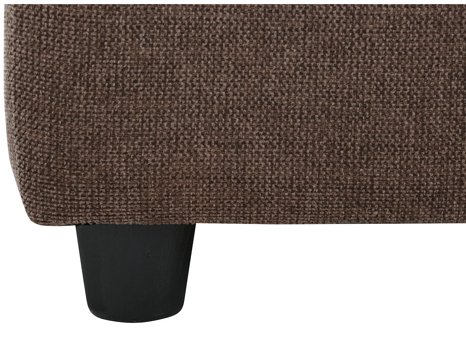 Tanaro | Pouf rembourré en tissu marron