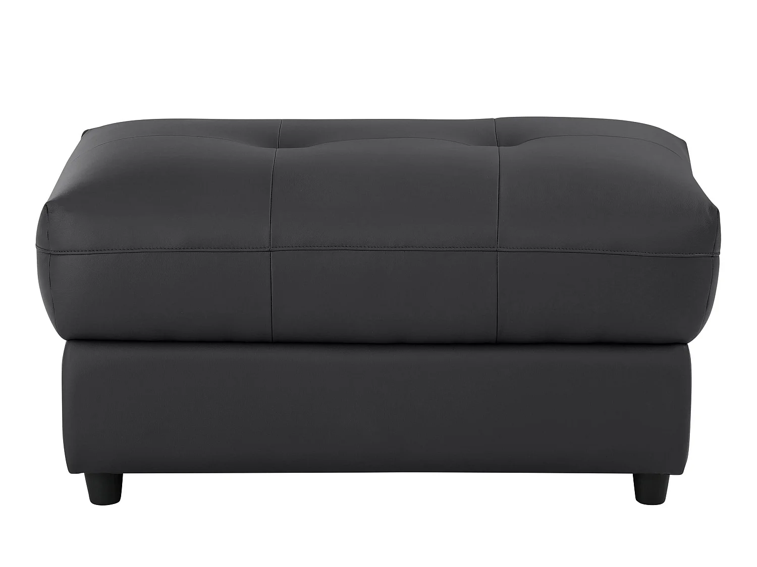 Puf tapizado en PU negro