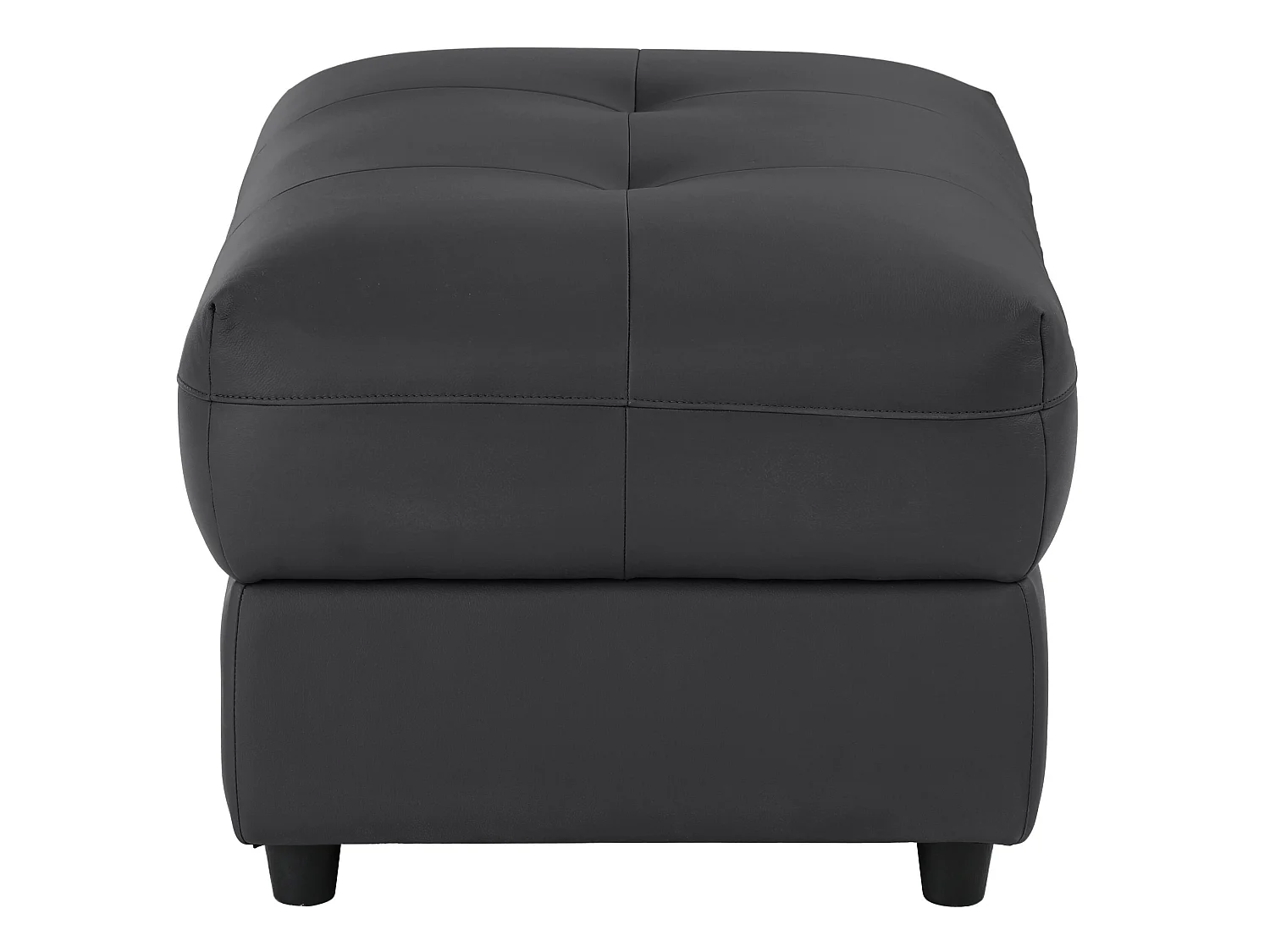 Puf tapizado en PU negro