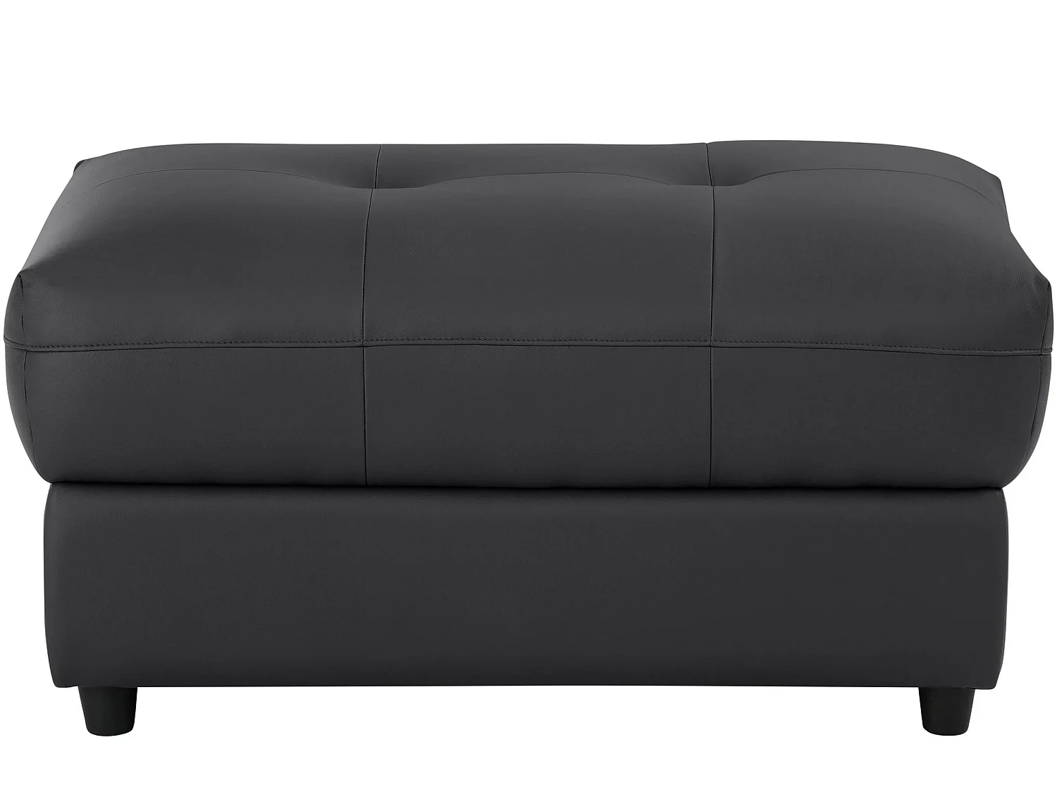 Puf tapizado en PU negro