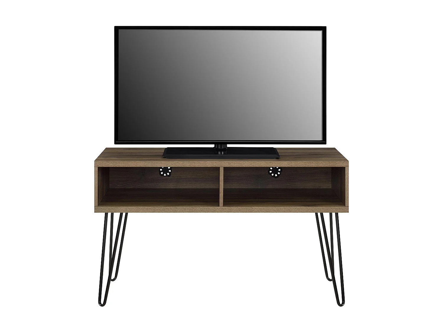 Owen | TV-meubel met 2 compartimenten in effet walnoot