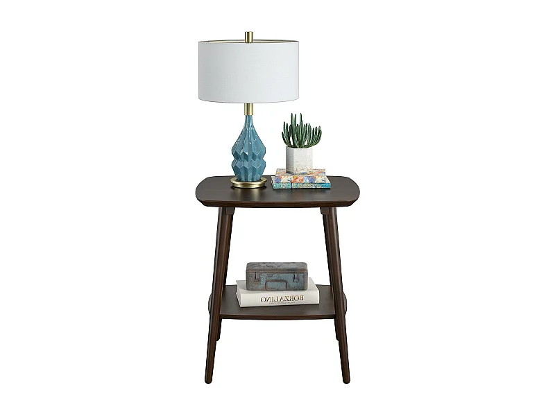 Brittany | Table d'appoint en MDF noyer