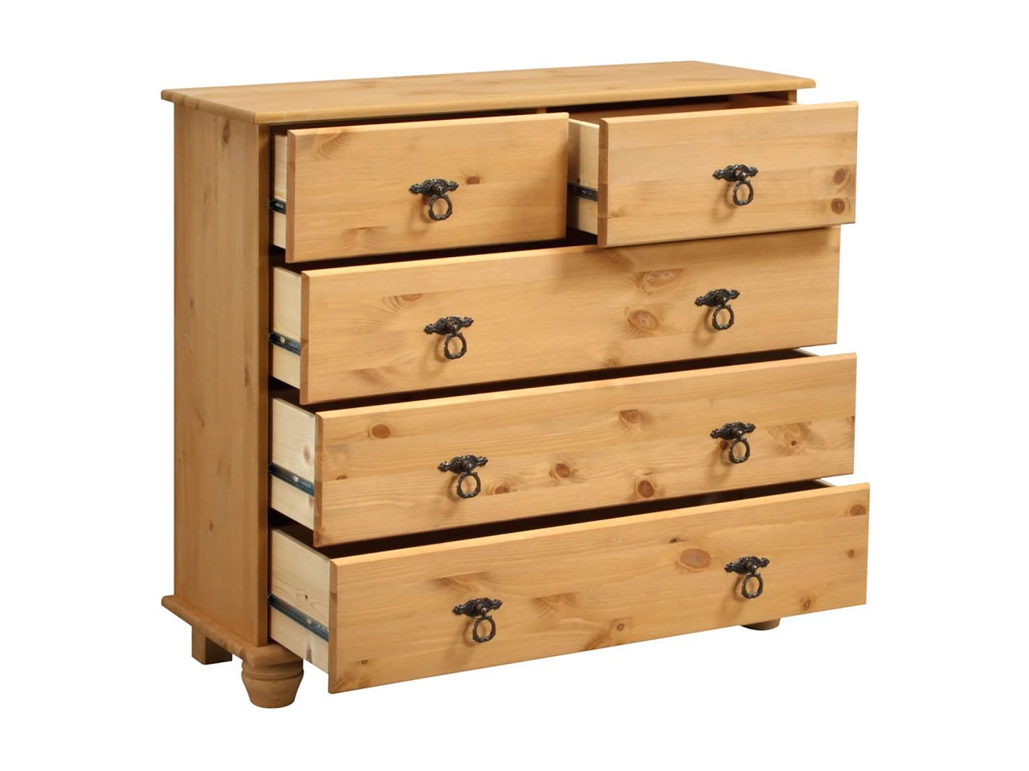 Finca|Commode à 3+2 tiroirs en pin